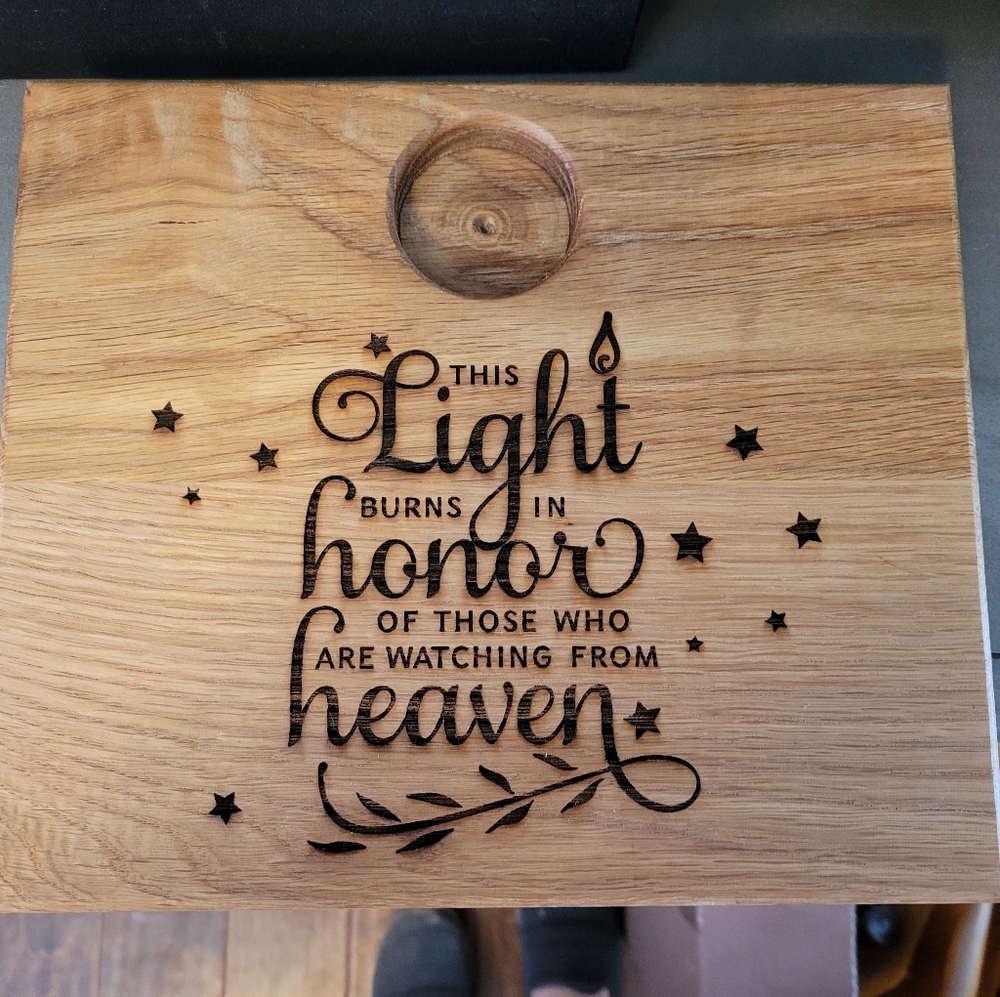 Memorial candle holder